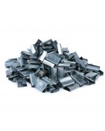 Packaging Strapping Open Serrated Seals for 5/8" Strap Width - Polyester (PET) Banding Clips with Metal Buckle - Set of 200 PCS