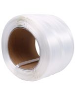 3/4" x 1640' Reinforced Woven Polypropylene Banding Coil, 2000 lbs Breaking Strength for Packaging Using Poly Cord Straps