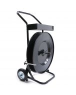 Heavy Duty Strapping Cart / Dispenser for Polyester (PET) Strapping Coils with Upgraded Brake System and 16" Core Size