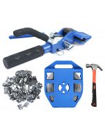 Heavy-Duty Stainless Steel Pallet Banding Kit - Strapping Tool Set with Banding Coil, Buckles, and Hammer