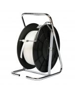 Industrial Grade Strapping Cart Dispenser - for Use with Polypropylene/Composite Strapping, Fits 8" x 8" Cores.