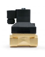High Pressure Solenoid Valve - 3/4" 12V DC Brass 50 bar, 300 ℉ High-Pressure High-Temperature Solenoid Valve