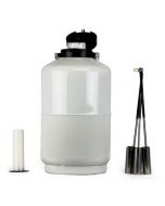 10L Cryogenic Liquid Nitrogen Container - LN2 Tank Dewar with Straps