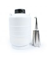 20L Wide Mouth Cryogenic Container for Liquid Nitrogen Storage, 3.2-inch Opening
