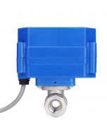 Motorized Ball Valve- 1/4" Stainless Steel Electrical Ball Valve with Full Port, 9-24 V DC, 5 Wire Setup