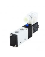 1/4" 5 Way 2 Position Pneumatic Electric Solenoid Valve DC 24 V