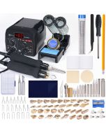 Dual Pen Wood Burning Station Pyrography Tool Set 2-in-1