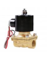 Electric Solenoid Valve - 1/2" 24V AC Brass Body Normally Closed with VITON SEAL