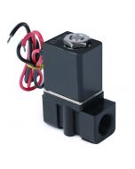 Electric Solenoid Valve- 1/4" 12V DC Solenoid Valve Plastic (Nylon) Body Normally Closed, NBR SEAL