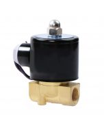 Electric Solenoid Valve- 3/8" 12V DC Brass Body Normally Closed with VITON SEAL