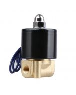 Electric Solenoid Valve- 1/8" 12V DC Brass Body Normally Closed, NBR SEAL