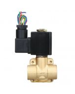 Electric Solenoid Valve- 3/4" 12V DC Brass Body Normally Open with VITON SEAL