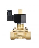 Electric Solenoid Valve - 1" 110V AC Brass Body Normally Open, VITON SEAL