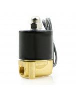 Electric Solenoid Valve- 1/4" 24V DC Brass Body Normally Closed with VITON SEAL