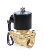 Electric Solenoid Valve - 3/4" 12V DC Brass Body Normally Closed with VITON SEAL