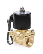 Electric Solenoid Valve- 3/4" 24V DC Brass Body Normally Closed with VITON SEAL
