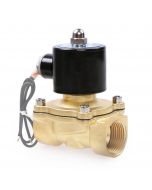 Electric Solenoid Valve - 1" 24V DC Brass Body Normally Closed, VITON SEAL
