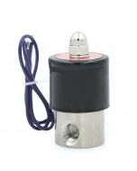 Electric Solenoid Valve- 1/4" 12V DC Stainless Steel Body Normally Closed with VITON SEAL