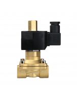 Electric Solenoid Valve - 1/2" 12V DC Brass Body Normally Open, NBR SEAL