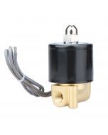 Electric Solenoid Valve - 1/8" 24V DC Brass Solenoid Valve Normally Closed with VITON SEAL