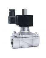 1" 12V DC Stainless Steel Normally Open Solenoid Valve with Viton Seal