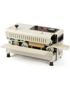 Automatic Horizontal Continuous Band Sealer for Sealing 0.02~0.5mm PVC Films Bags with Digital Temperature Control