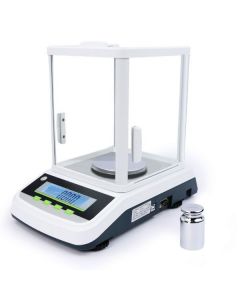 100 x 0.001g Analytical Balance, High-Precision Lab Scale with Dual LCD Screens, RS232 and USB Interface