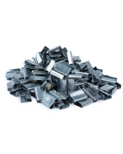 Packaging Strapping Open Serrated Seals for 5/8" Strap Width - Polyester (PET) Banding Clips with Metal Buckle - Set of 200 PCS