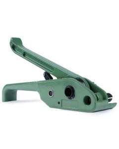 Heavy Duty Manual Banding Tool for 1/2" - 3/4" Width Polyester and Polypropylene Straps with Tensioner & Cutter (Green)