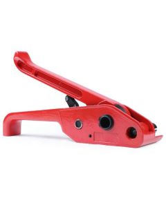 Heavy Duty Strapping Tensioner & Cutter Manual Banding Tool for 1/2" - 3/4" Width Polyester and Polypropylene Straps (Red)