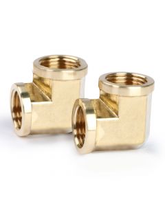 2pcs 90 Degree Brass Pipe Fitting 1/2" NPT Female Thread to 1/2" NPT Female Thread Street Elbow