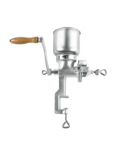 Hand Crank Manual Grain Grinder for Wheat Corn Coffee Nuts with Table Clamp - Cast Iron Grain Mill
