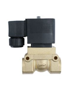 High Pressure Solenoid Valve - 1/2" 12V DC Brass 50 bar, 300 ℉ High-Pressure High-Temperature Solenoid Valve