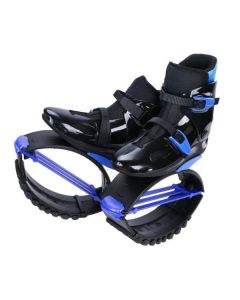 Black and Blue Jumping Shoes- Unisex Fitness Jump Shoes Bounce Shoes(XL, XXL)