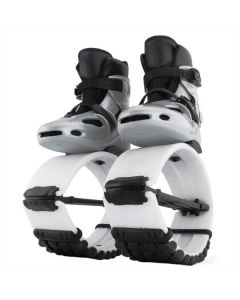Grey/Black/White Jumping Shoes with 4 Tension Springs - Jump Shoes for Athletes and Heavier Users(L,XL, XXL)