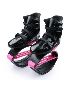 Black/Pink Jumping Shoes- Unisex Fitness Jump Shoes Bounce Shoes(L,XL, XXL)