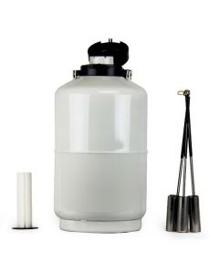 10L Cryogenic Liquid Nitrogen Container - LN2 Tank Dewar with Straps
