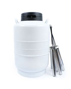 20L 4.9 inch Wide Mouth Cryogenic Liquid Nitrogen Tank LN2 Dewar Storage Container