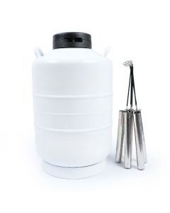 20L Wide Mouth Cryogenic Container for Liquid Nitrogen Storage, 3.2-inch Opening