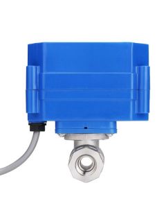 Motorized Ball Valve- 1/4" Stainless Steel Electrical Ball Valve with Full Port, 9-24 V DC, 5 Wire Setup