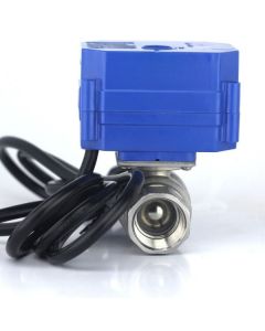 Stainless Steel Motorized Ball Valve - 1" Electric Ball Valve with Full Port, 110 V AC, 2 Wire Auto Return