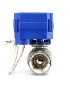Electric Ball Valve- 1" Stainless Steel 3-Wire Control, Full Port, 9-24V AC/DC, Motorized Operation