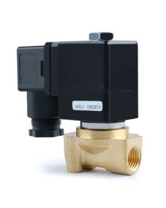 1/4" Brass Electric Solenoid Valve 12V DC Normally Closed VITON for Air Water Oil Fuel