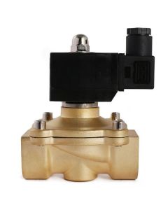1" Brass Electric Solenoid Valve 12V DC Normally Closed VITON for Air Water Oil Fuel