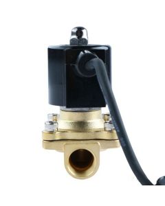 1/2" Brass Electric Solenoid Valve Underwater Valve 110V AC Normally Closed VITON Air Water Oil Fuel IP67