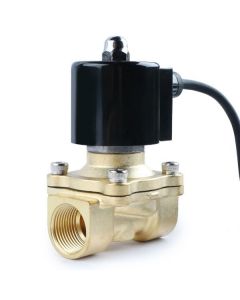 Underwater Electric Solenoid Valve 3/4" Brass 110V AC Normally Closed VITON for Air Water Oil Fuel IP67