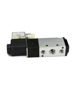 1/4" 5 way 2 Position Pneumatic Solenoid Valve, DC 12 V - High Quality Product