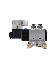 Pneumatic Solenoid Valves Manifold Base, 2 Position 5 Way, DC 24V, 4V210-08