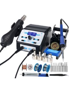 Dual Function Hot Air Gun and Soldering Iron Rework Station
