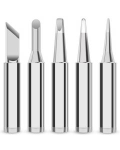 Soldering Iron Tips, 5PCS Assortment for Soldering Stations and Irons, Lead-Free Pre-Tinned